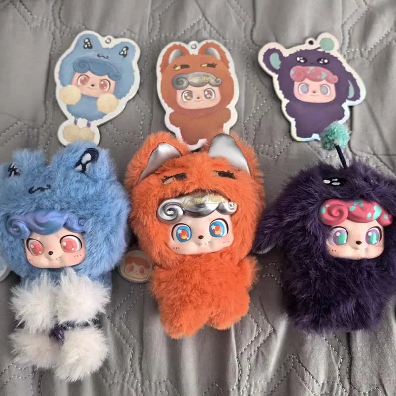 Genuine Q.Kid Blind Box Wave Club Series Cartoon Cute Mini Vinyl Doll Backpack Keychain Bag Decor Surprise Toy Collection Gift