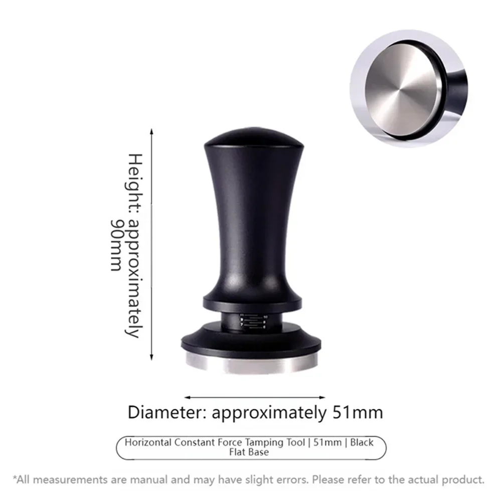 Lightweight Coffee Tamper with Precision Tamping and Click Sound Mechanism for Balanced Espresso Extraction Stainless Steel