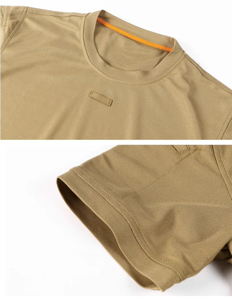 DulT-Shirts-T-shirt militaire à manches courtes pour homme, vêtement de sport respirant, séchage rapide, pour la chasse