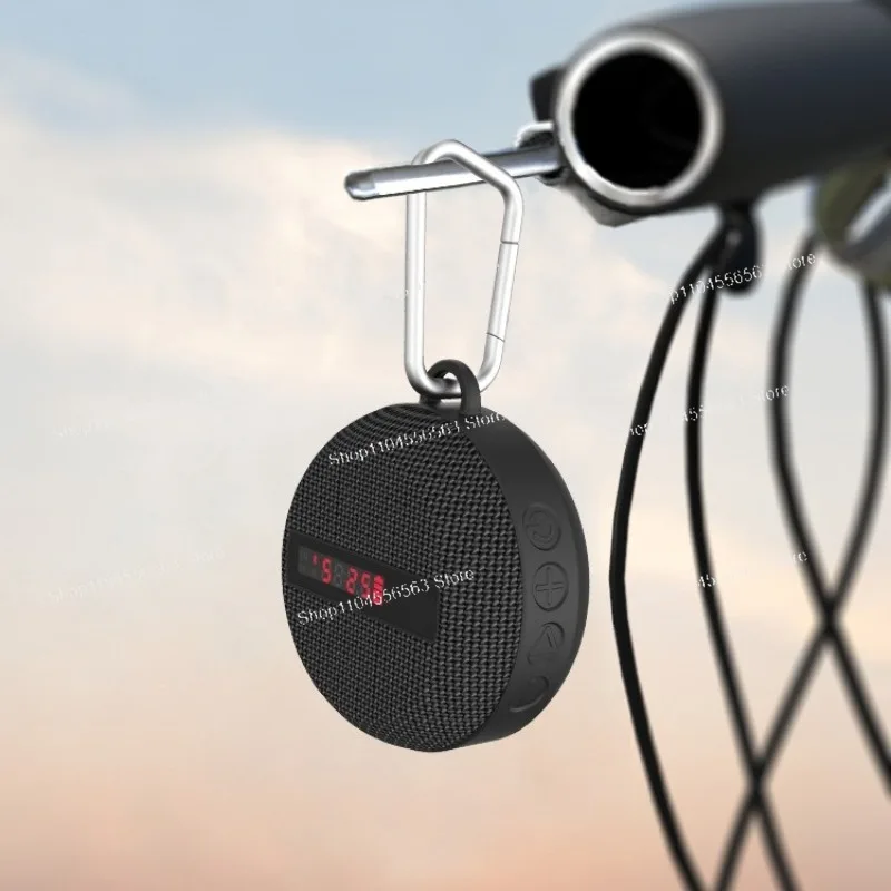 IPX7 Waterproof Wireless Handlebar Mount Bluetooth Speaker for Outdoor Cycling, Portable Bike Music Player with Suction Cup