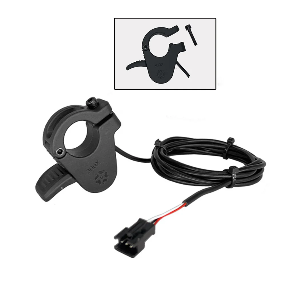 Wuxing Thumb Throttle 300X 3Core Ebike Trigger Throttle Plastic Finger Throttle 24V 36V 48V 60V 52V 72V Left Right Thumb Throttl