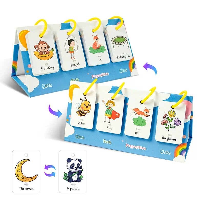 Sentence-Making Exercises Flip Chart Sentence Educational Learning Tool Vocabulary Building Special Education Speech Therapy