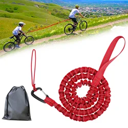 New Tow Rope Bicycle Tow Bungee Child Cycling Stretch Pull Strap for Long Cycling Adventures Elastic Parent-Child Nylon Tow Rope