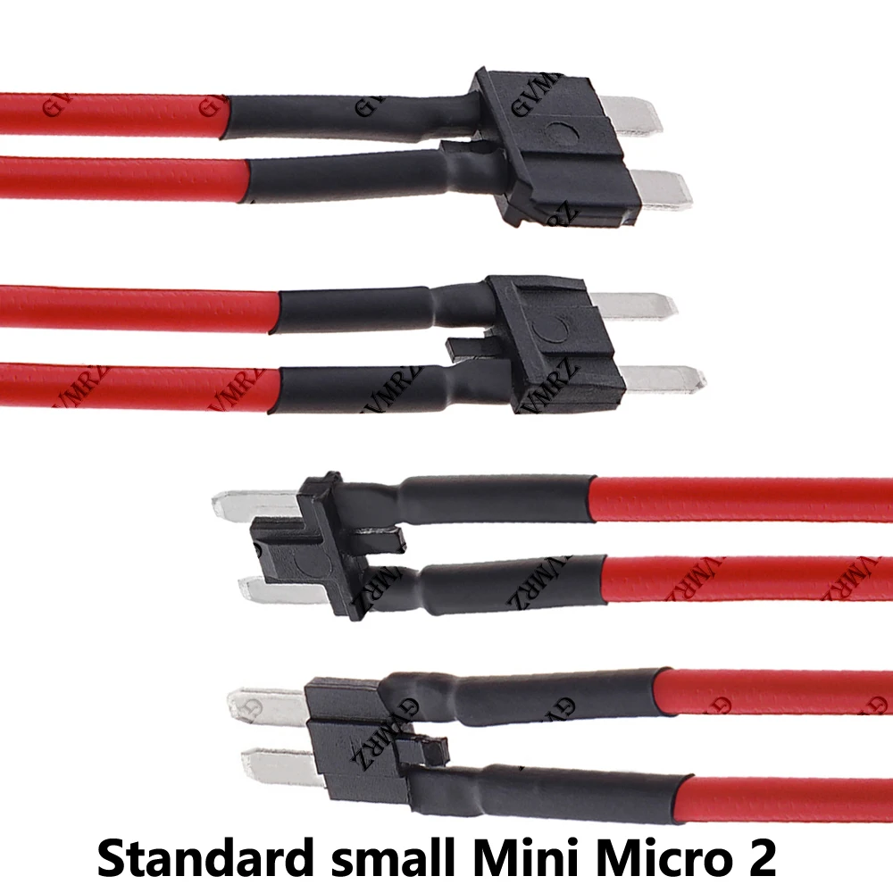 1PCS 12V Fuse Box Socket Car Dual line Simple Fuse Power Socket Standard small Mini Micro 2 Non Destructive Modification Line