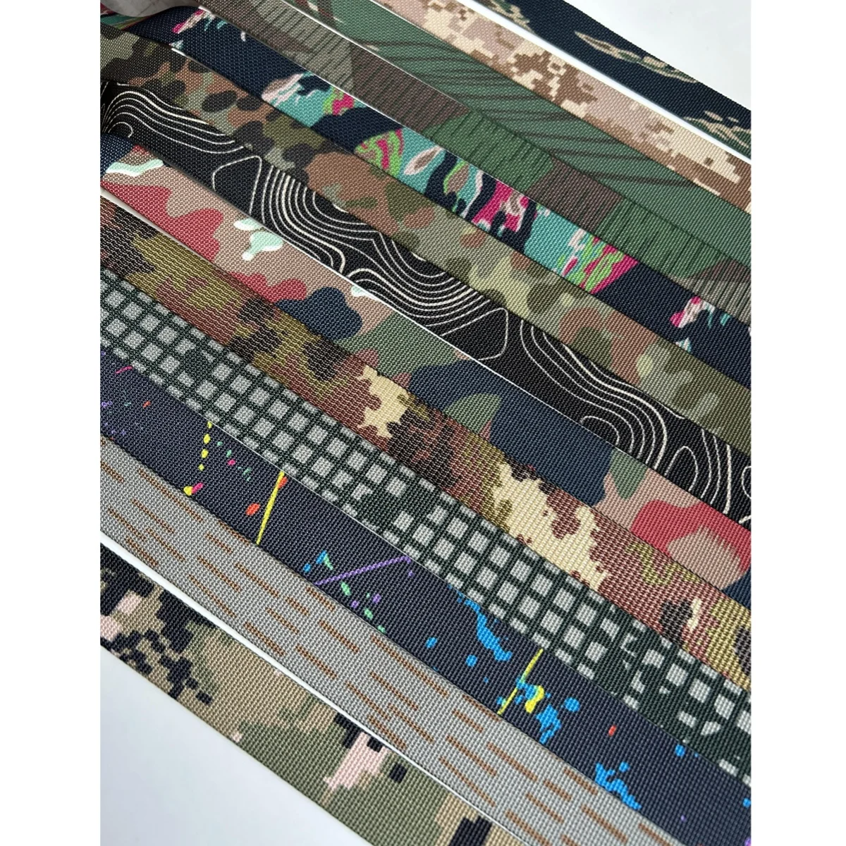 5 متر شريط النمر AOR1 AOR2 TAZ16 Flecktarn US4CES Mecixo Swamp AMCU حزام التمويه Rhodesian MCAP MCAD M70 M90 حزام