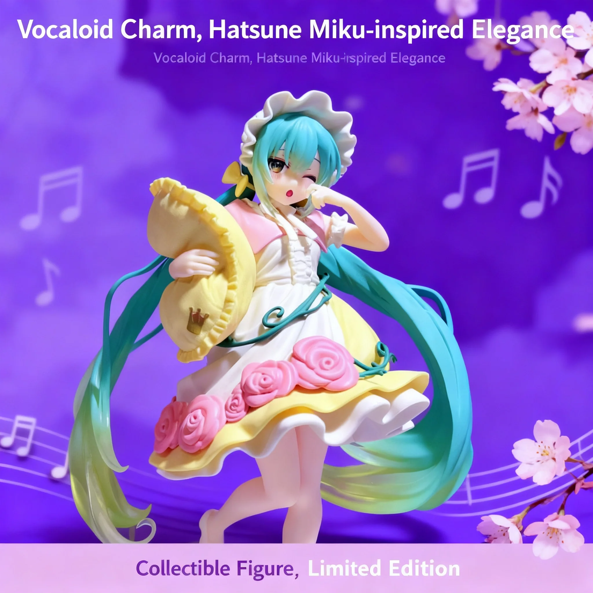 

Фигурка Хацунэ Мику: Спящая красавица из сказочной страны чудес, кролик Мику, призовая аниме-фигурка, украшение для ПК, автомобиля, рабочего стола