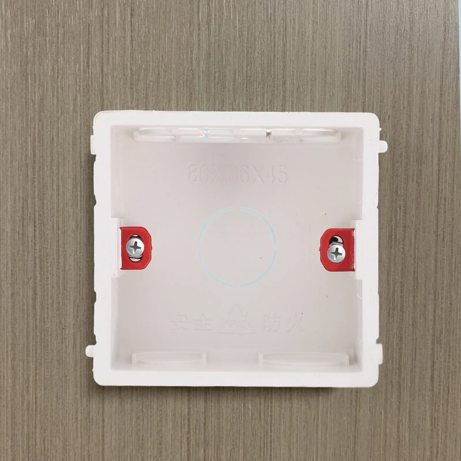 6Pcs 86-Type Electrical Strong PVC Outlet Junction Box Easy Install for Indoor Outdoor Use Outdoor Electrical Outlet