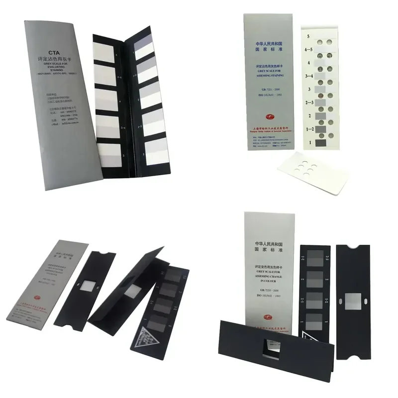 CTA Gray Scale for Color Change Staining | AATCC Standard Color Assessment Testing Card High Accuracy 0.5% IP55 Protection