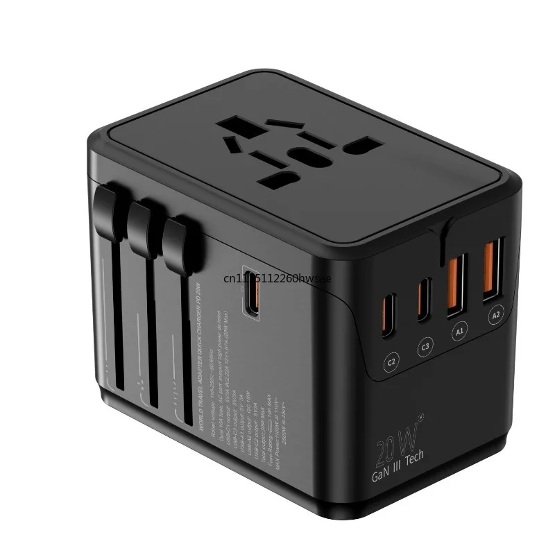 For 20W Universal Travel Adapter Multi Country Portable Charger Plug With USB Socket For Worldwide Trip