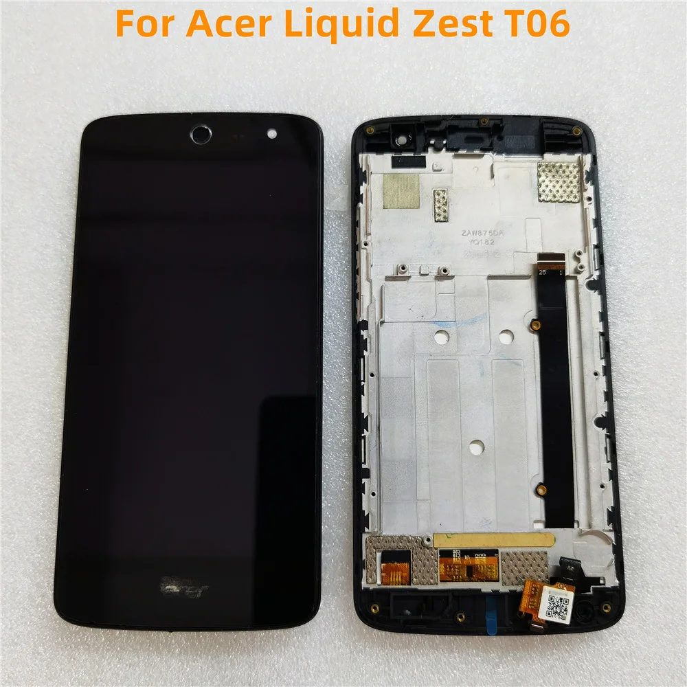 Pop для Acer Liquid Zest T06 ЖК-дисплей и дигитайзер сенсорного экрана с рамкой Acer Liquid Zest T06 модуль дисплея ремонт запасные части