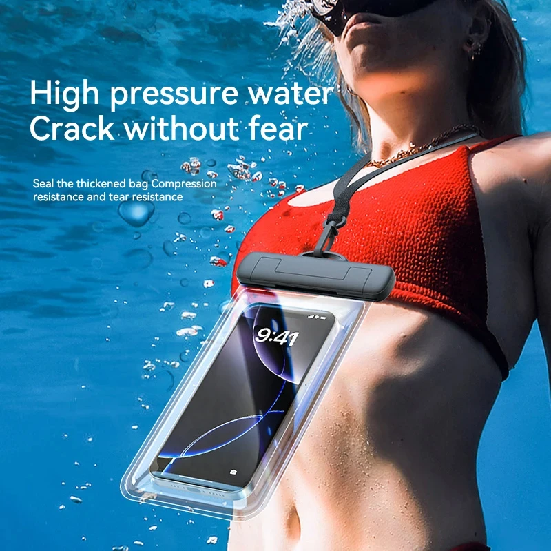 Rocoren wasserdichte Handyhülle für iPhone 16 15 14 Pro Samsung Xiaomi Schwimmen wasserdichte Handyhülle Tasche Universelle Schutzhülle
