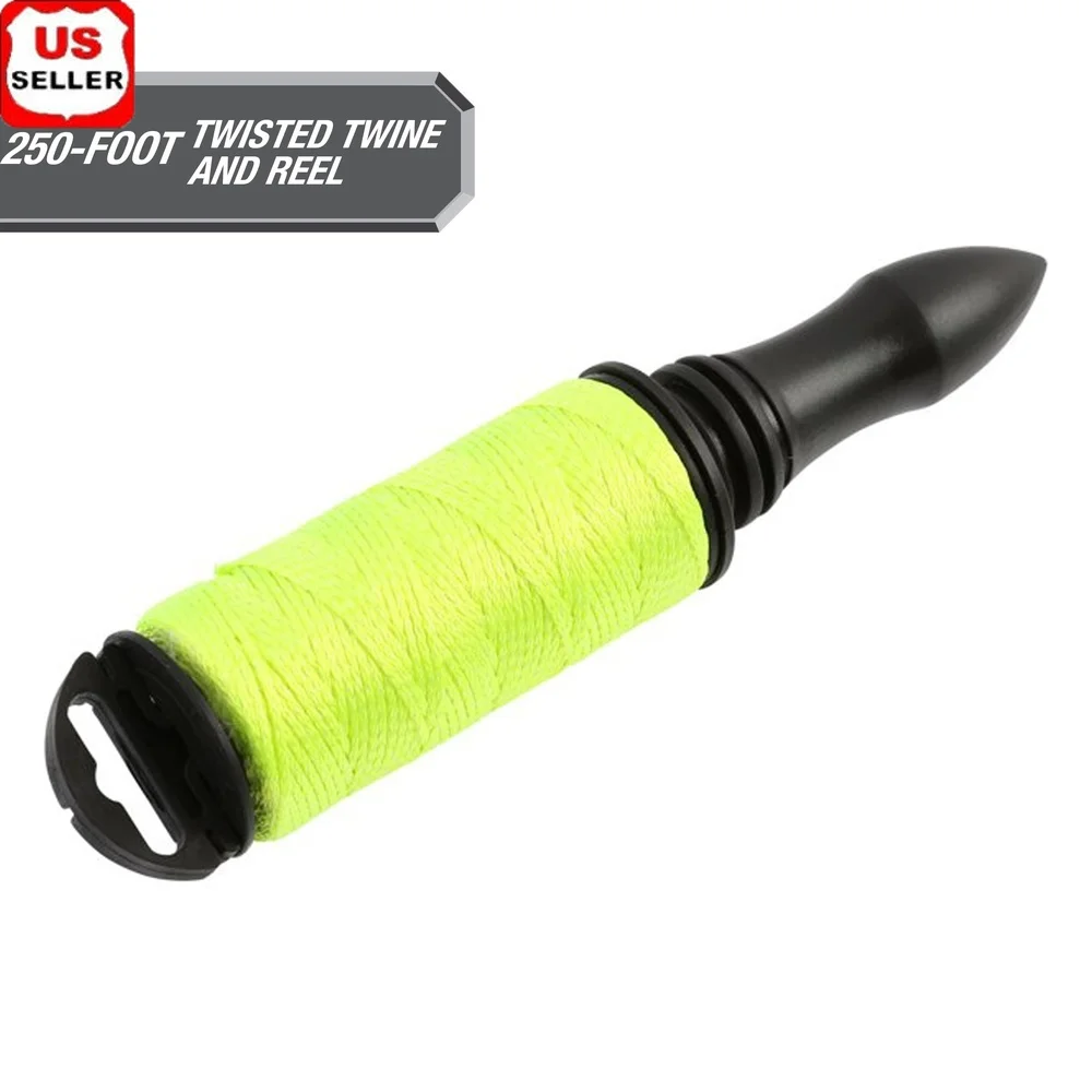 

Витой полилиновый шпагат 250 футов на многоразовой катушке, высокая видимость, устойчивость к истиранию, средняя растяжка, идеальные проекты дома и сада