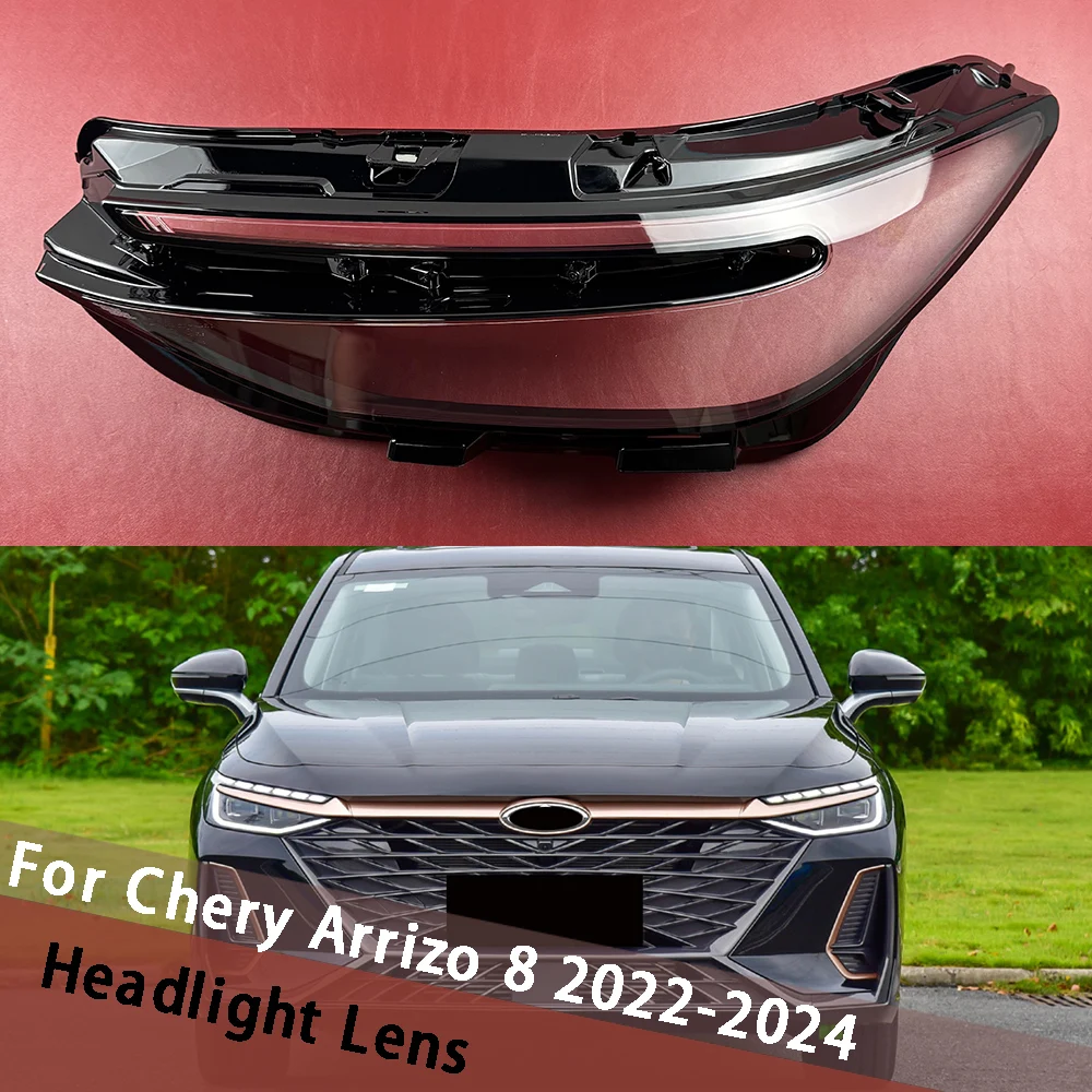 

For Chery Arrizo 8 2022 2023 2024 Headlamp Case Car Front Headlight Cover Head Lamp Shell Lens Caps Light Lampshade Lampcover