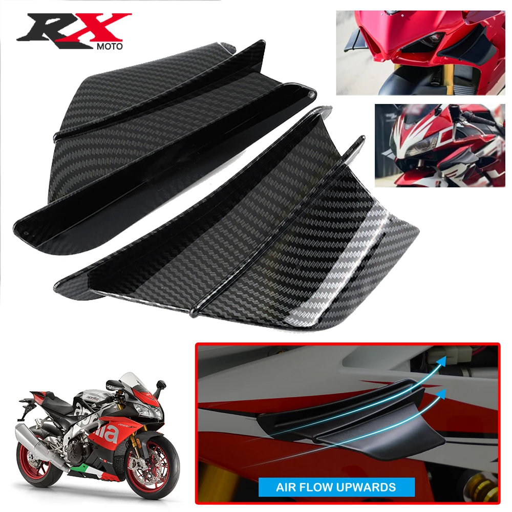 

For Aprilia RSV4 FACTORY RSV4 RSV4R RSV4RR RS50 RS125 RS250 RSV MILLE Accessory Motorcycle Winglet Aerodynamic Wing Kit Spoiler