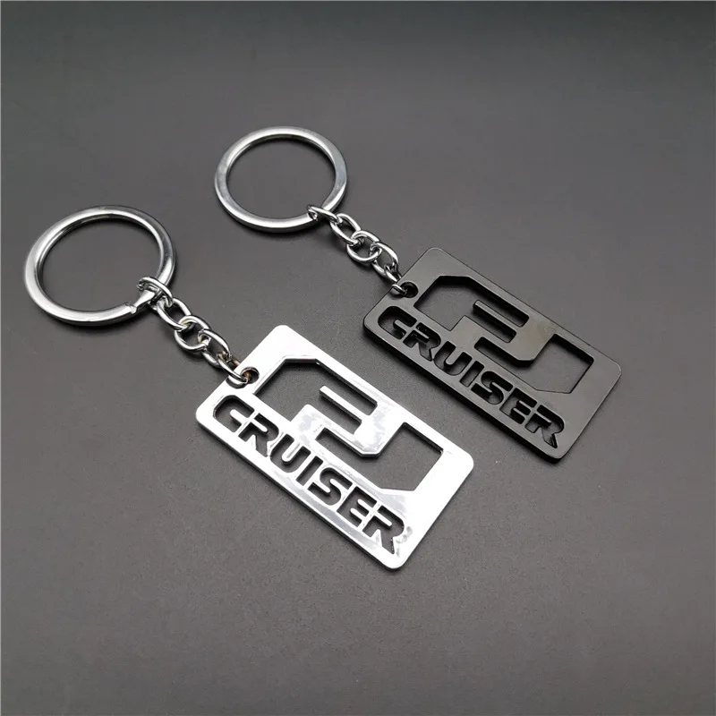 Simplified Font Design Car Keychain Pendant for Toyota FJ CRUISER Key Accessories Alloy Key Ring