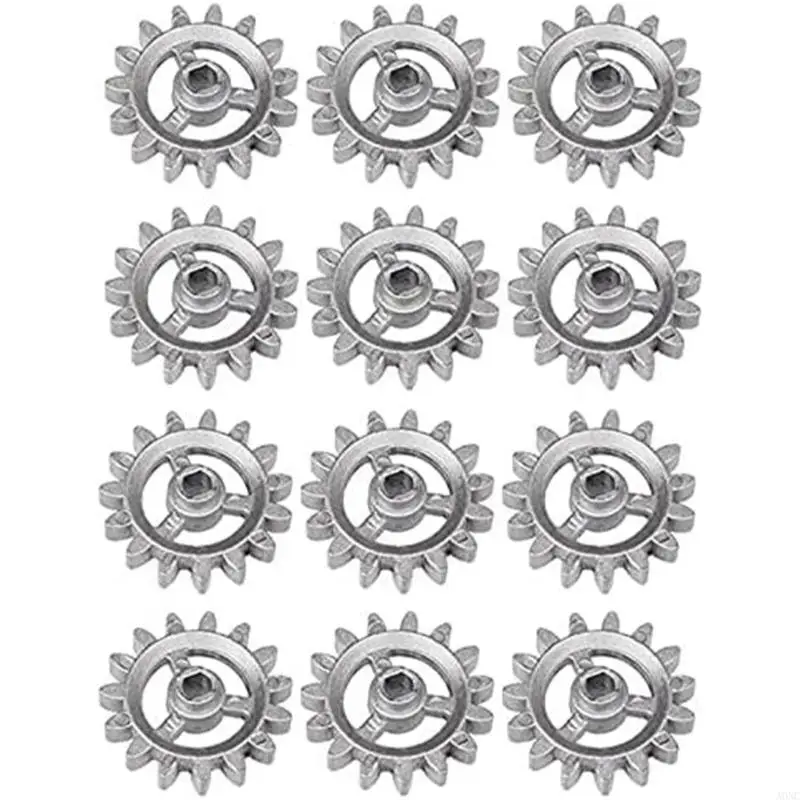 

A0NC Set of 12 Durable Gear Grills Replacement Parts Frame Gear DIY Part Heat Resistant Accessories Metal Material for Grills