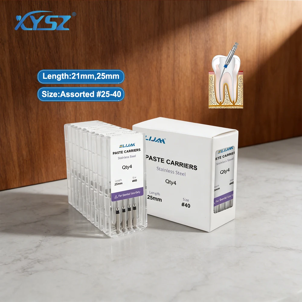 

XYSZ 40 шт./набор # Ротационные пастоносители для эндодонтии 25-40, 21-25 мм, из нержавеющей стали, инструмент для корневых каналов
