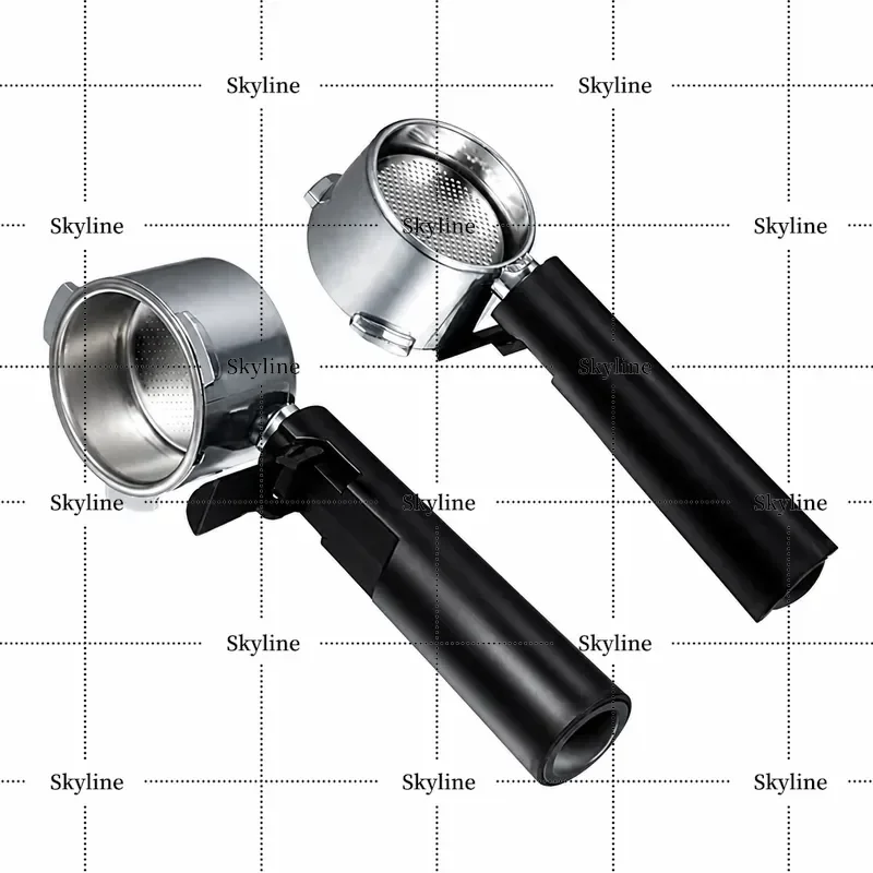 For Dongling Coffee Machine Handle Bottomless Three Ear Stainless Steel Powder Bowl Filter