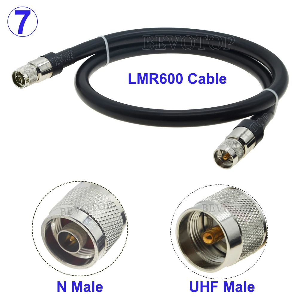 LMR600 N/UHF Male naar N Male/Female 50 Ohm Coaxiale Kabel Uitbreiding Jumper Pigtail voor 4G LTE Mobiele Versterker Signaalversterker