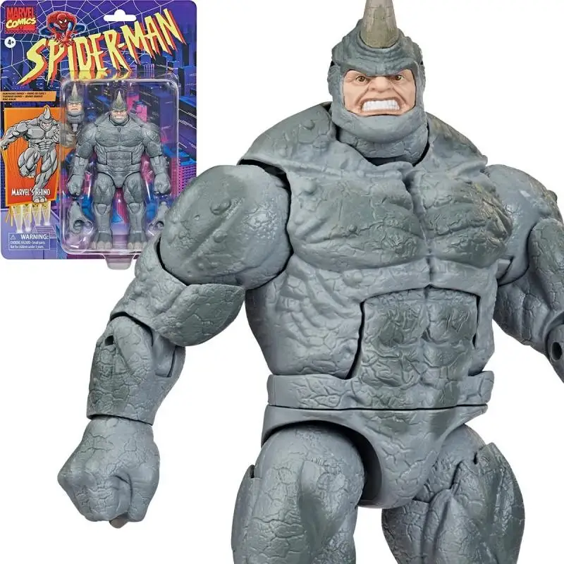 Original 6-Inch Spider-Man Retro Marvel Legends Rhino Action Figure Action Figure toys for children with box