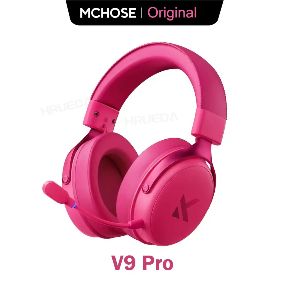 

MCHOSE V9 Pro Беспроводная игровая гарнитура AI с шумоподавлением и микрофоном с низкой задержкой Легкий объемный звук Трехрежимные наушники для киберспорта