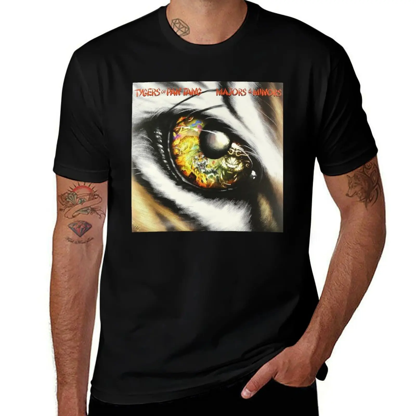 

Tygers of Pan Tang - Majors & Minors album 2021 T-Shirt t shirt man cotton man t shirt cotton