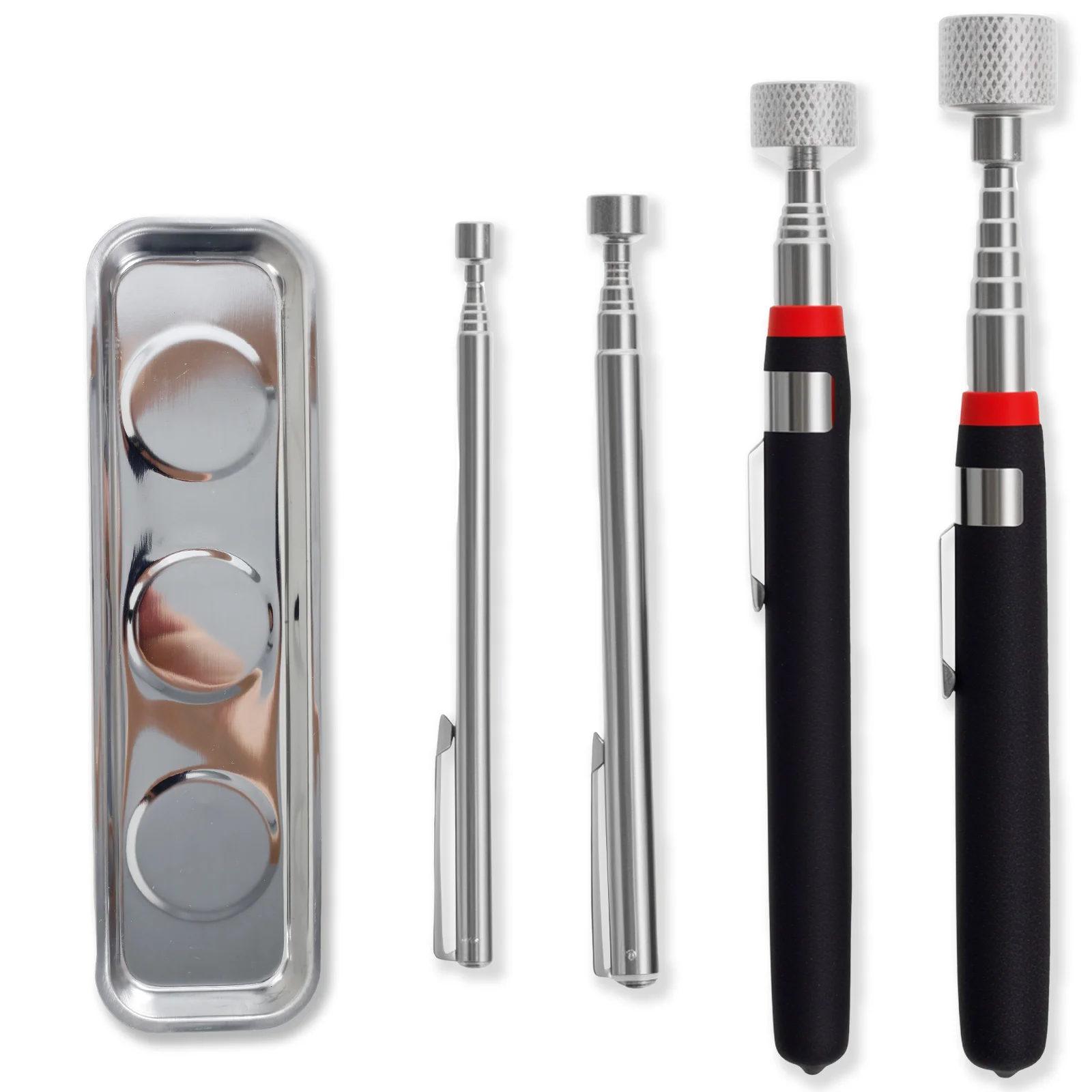 

5Pcs Telescoping Magnet Pickup Stick Capacity For Picking Up Nut Bolt Lightweight Pickup Tool for Cabinets Auto Parts Workbenche