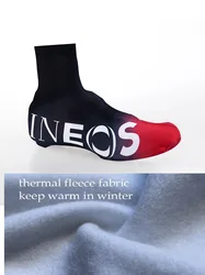 WINTER FLEECE 2020 INEOS  TEAM RED Cycling Shoe Cover Sneaker Overshoes Lycra Road Bicycle Bike MTB Cycling Shoe Cover