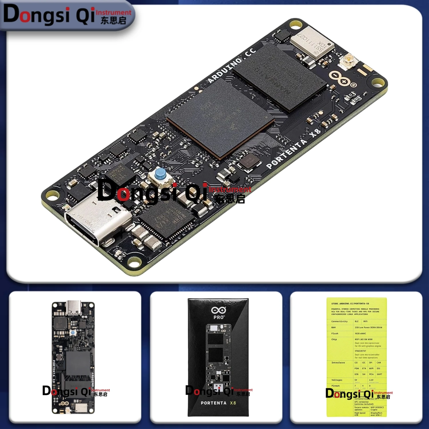 1 قطعة // الكثير اردوينو Portenta X8 ABX00049 NXP i.MX 8M Mini STM32H7 IIoT SoM مجلس التنمية 100% المخزون الأصلي #2