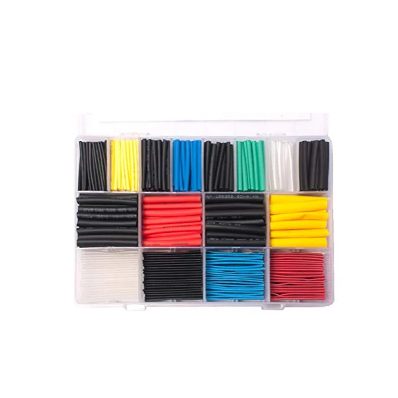 580Pcs Insulated Heat Shrink Tubing Color Heat Shrink Tubing Combination Kit