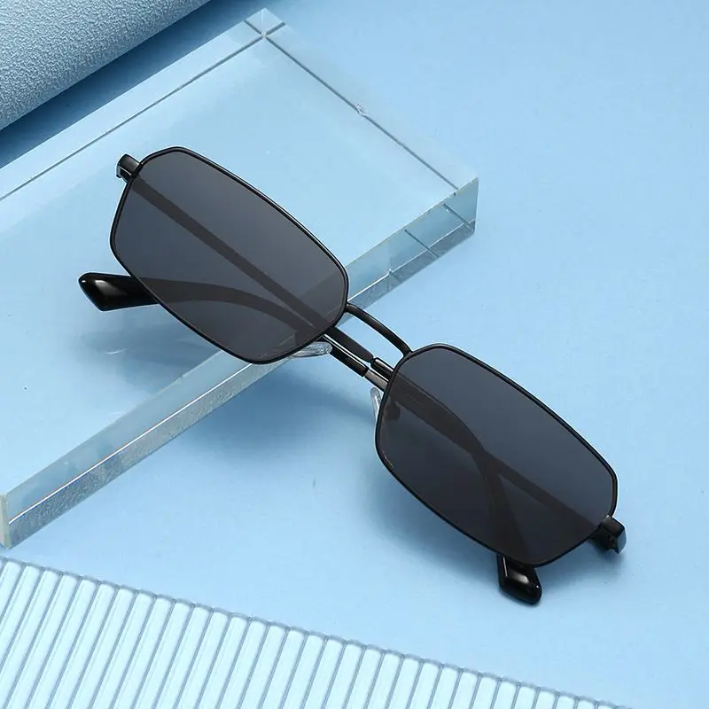 Sunglasses2024New Handsome Man Trendy Small Square Box Polarized Sunglasses for Driving UV Protection