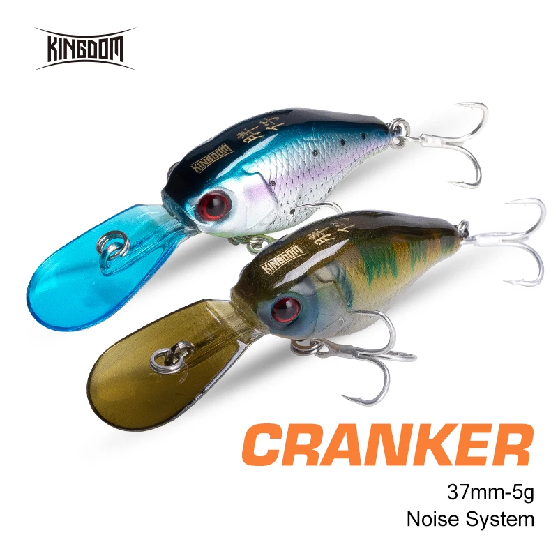 Kingdom Crazy Crankbaits Señuelos de Pesca de Hundimiento Lento Mini Minnow Swing Pequeños Cranks Señuelos Duros 5g 37mm Wobblers Material de Pesca