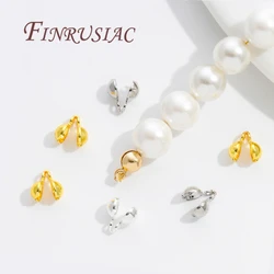 10-20Pcs/Lot Crimp Beads For Jewelry 18K Gold Plated End Caps For Jewelry ,Bead Tip Ball Chain Connectors Bracelets Accessories