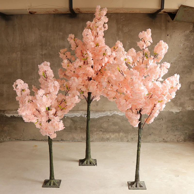 Japanese cherry tree artificial flower tree hotel wedding party guide decoration exhibition hall living room dining table outdoo