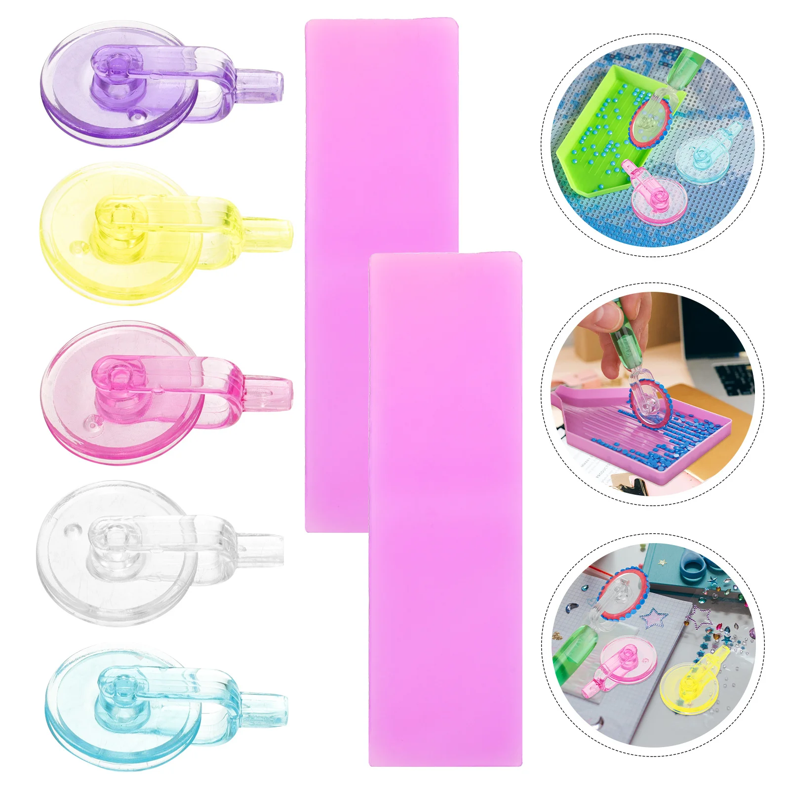 

1Set Pen Scroll Wheel Roller Adhesive Tape Fast Drill Head Picker Tool DIY Craft Rhinestone Painting Supplies