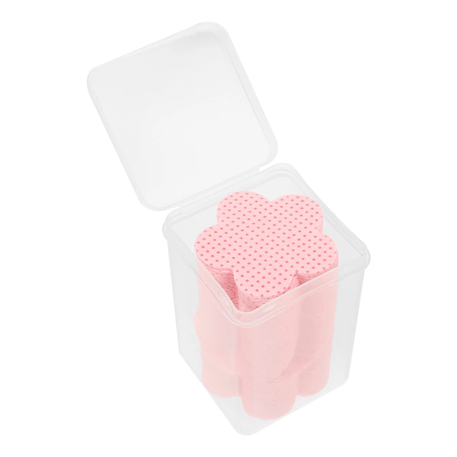 

200pcs Lint Free Nail Polish Remover Pads Heart Shaped Cotton Wipes Gel Acrylic Snail Cleaner Travel Size Professional for Nail