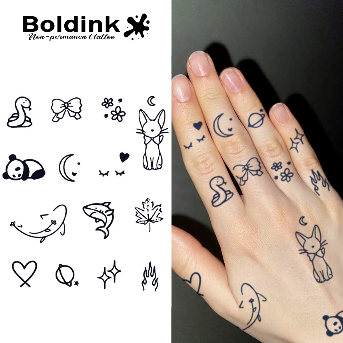 

Nature's Tale Temporary Tattoo,Lasts To 15 Days New Technology Magic Waterproof Semi Permanent Sticker.