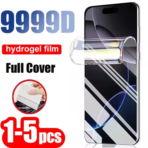 1-5PCS Full Cover Hydrogel Film For Samsung S25 Ultra S24 Plus S22 S21 S20 FE S25 FE A55 A05 A53 A35 S23 Plus Screen Protector