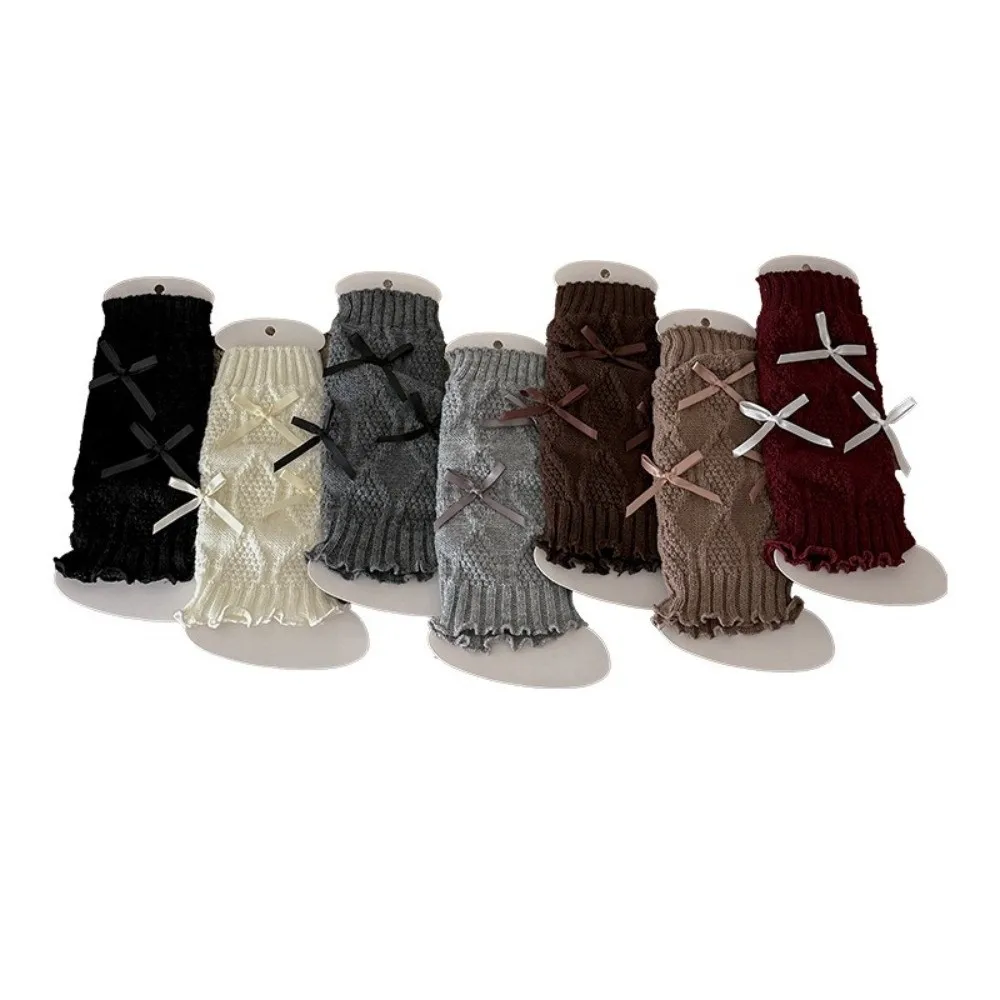 New Solid Color Leg Warmers Thickened Lolita Mid-Calf Sock Knitted Harajuku Pile Sock Gift