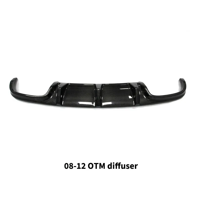 لمرسيدس بنز C الفئة W204 C300 C63 2007-2014 المصد الخلفي الناشر الشفاه الخلفي الشفة المفسد اكسسوارات ألياف الكربون الجسم أطقم #6