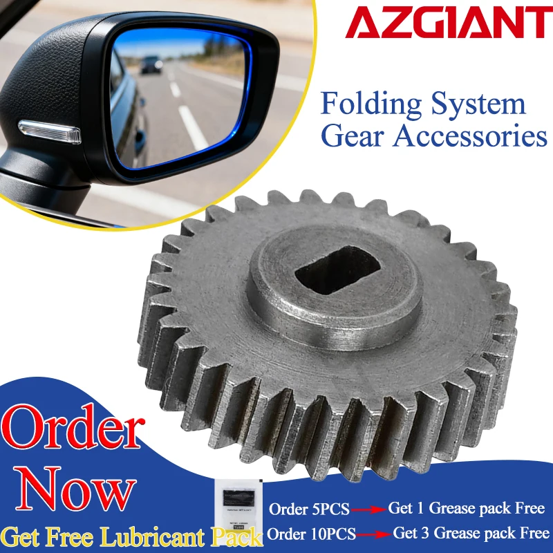 

Azgiant бесшумная складная металлическая шестерня 31T, автомобильное боковое зеркало, складная система, аксессуары для передач для VW Transporter T5/Passat B7/Tiguan MK1