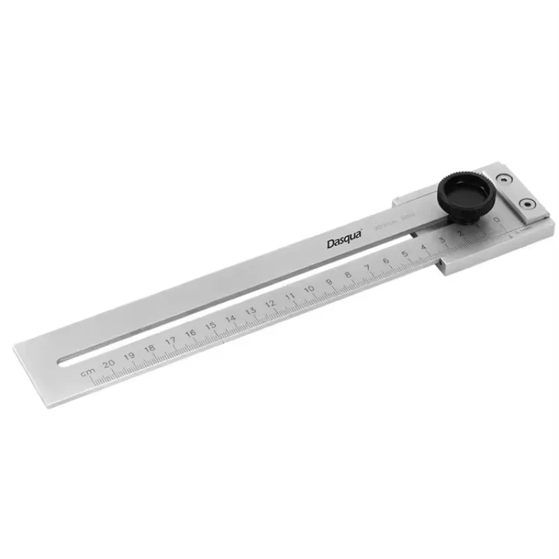 Dasqua High Precision 0-200mm 0-250mm 0-300mm Parallel Ruler Marking Gauge Sliding Line Ruler Parallel Scribe Gauge Wood Working