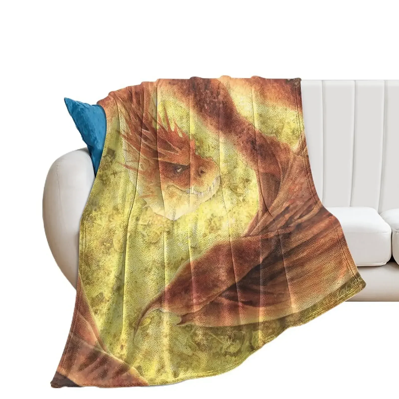 SLEEPING SMAUG Throw Blanket Sofas Bed covers Soft Plaid Blankets