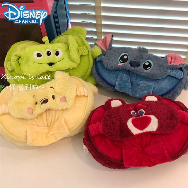 

Маска для глаз на подголовнике Disney Stich Kawaii, аниме, аксессуары для вышивки с мультяшным принтом, маска для глаз, мужская и женская мебель для дома