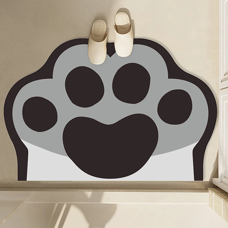 

Cartoon Bathroom Diatom Mud Floor Mat Bathroom Door Absorbent Non-slip Mat Bathroom Quick-drying Foot Mat Bath Rug