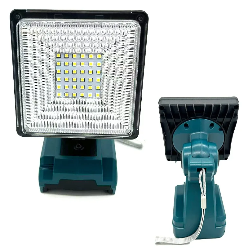 Portable Outdoor Wireless LED Work Light for BAT622 18V Li-ion Battery for Construction Sites Emergency Situations with USB Port