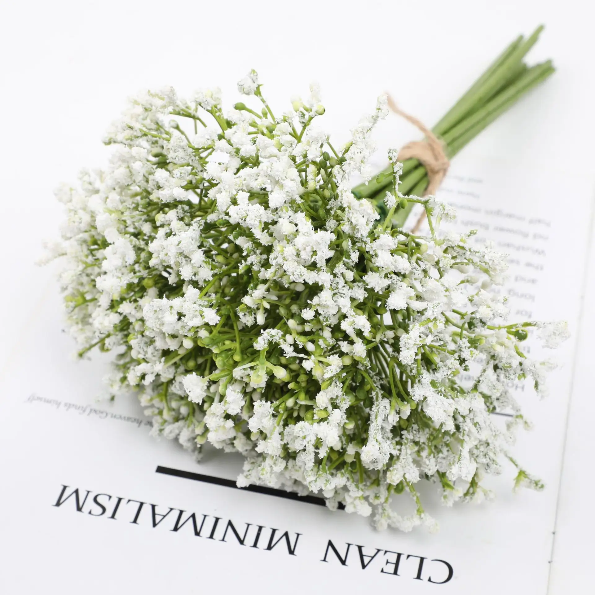 16Pcs Artificial Flowers Babysbreath Flower Plastic Gypsophila Simulation Babysbreath Flower DIY Floral Bouquets Wedding Decor