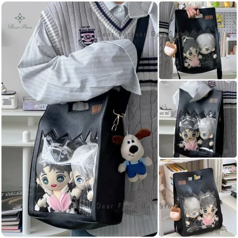 New Y2K Funny Envelope Ita Bag Cute Personalized Shoulder Bag Street Trend Crossbody Bag Kawaii Girl Transparent Display Handbag