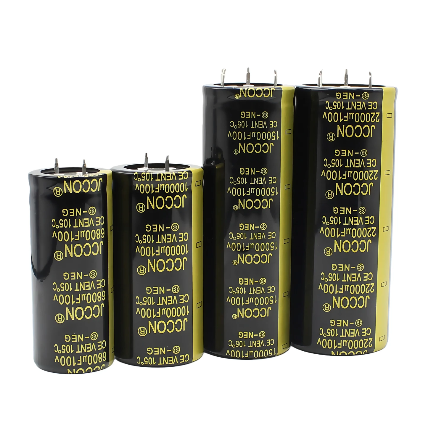 1pcs 100v 10000uf 15000uf 22000uf 6800 2200uf 3300uf 1000uf 4700uf Audio Amplifier Power Supply Inverter Ox Horn Capacitor JCCON