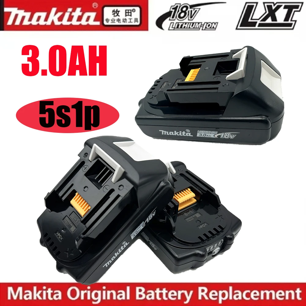 100% новый оригинальный аккумулятор Makita 18 В, 3,0 Ач BL1830B BL1840 BL1840B BL1850 BL1850B 18650 LXT400, электроинструмент